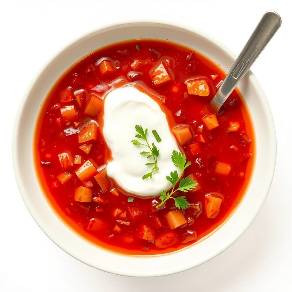 Borscht with Sour Cream